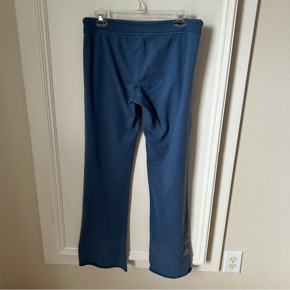 Vintage Y2K Lucky Brand Sweatpants Blue Love Is For Everyone Birds XS Drawstring - Picture 2 of 10